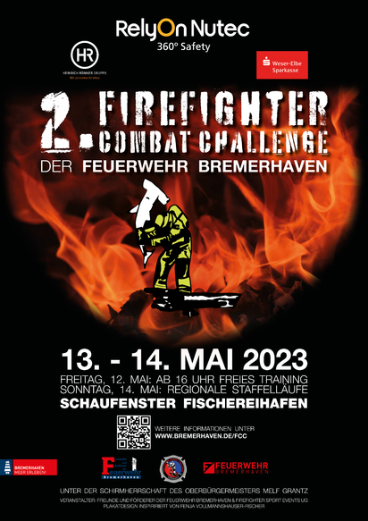 Plakat der Firefighter Combat Challenge 2023